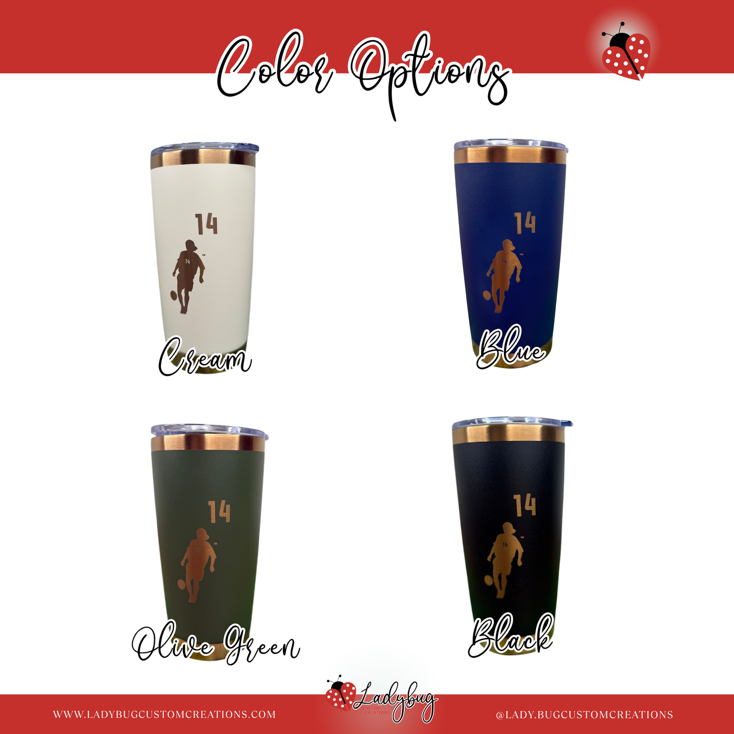 BVW 20oz Copper Engraved Stainless Steel Tumbler