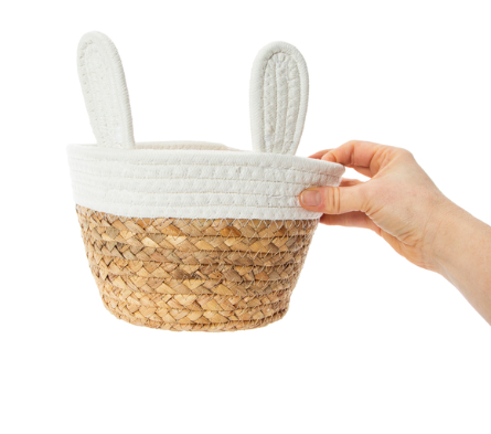 Personalized Rope Bunny Basket - Easter Basket