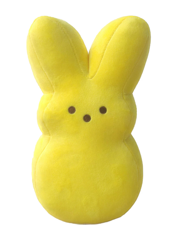 Personalized Peep Medium Marshmallow Bunny Plushie - 10in