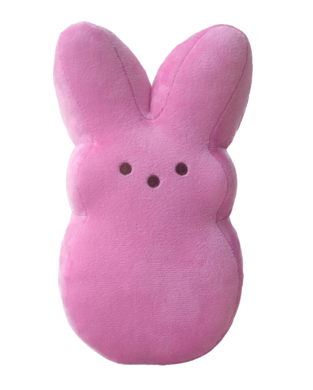 Personalized Peep Medium Marshmallow Bunny Plushie - 10in