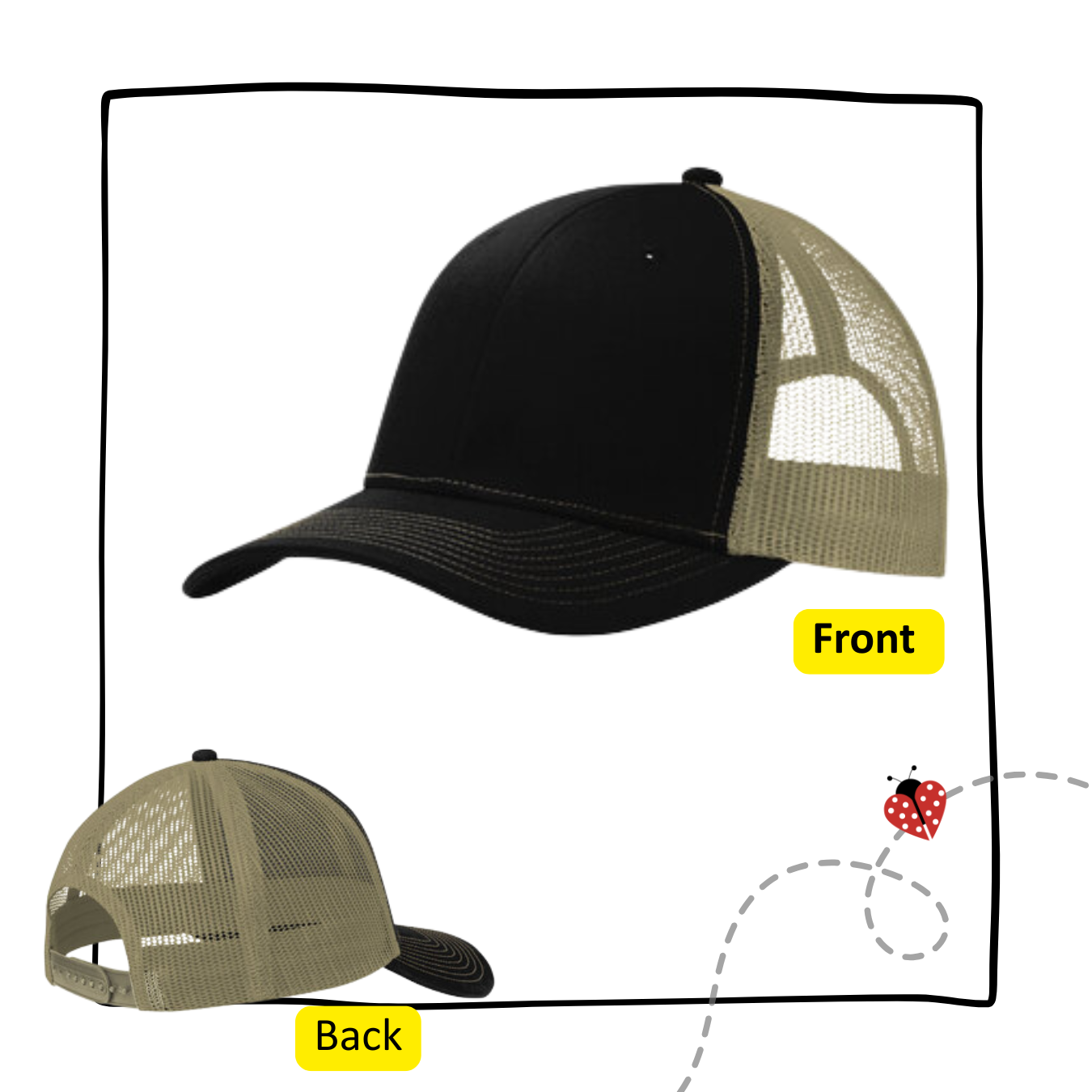 WSSA Two-Tone Mesh Back Cap – Engraved Leather Patch