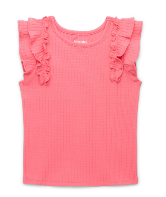 Personalized Peeps Embroidered Flutter Sleeve Shirt