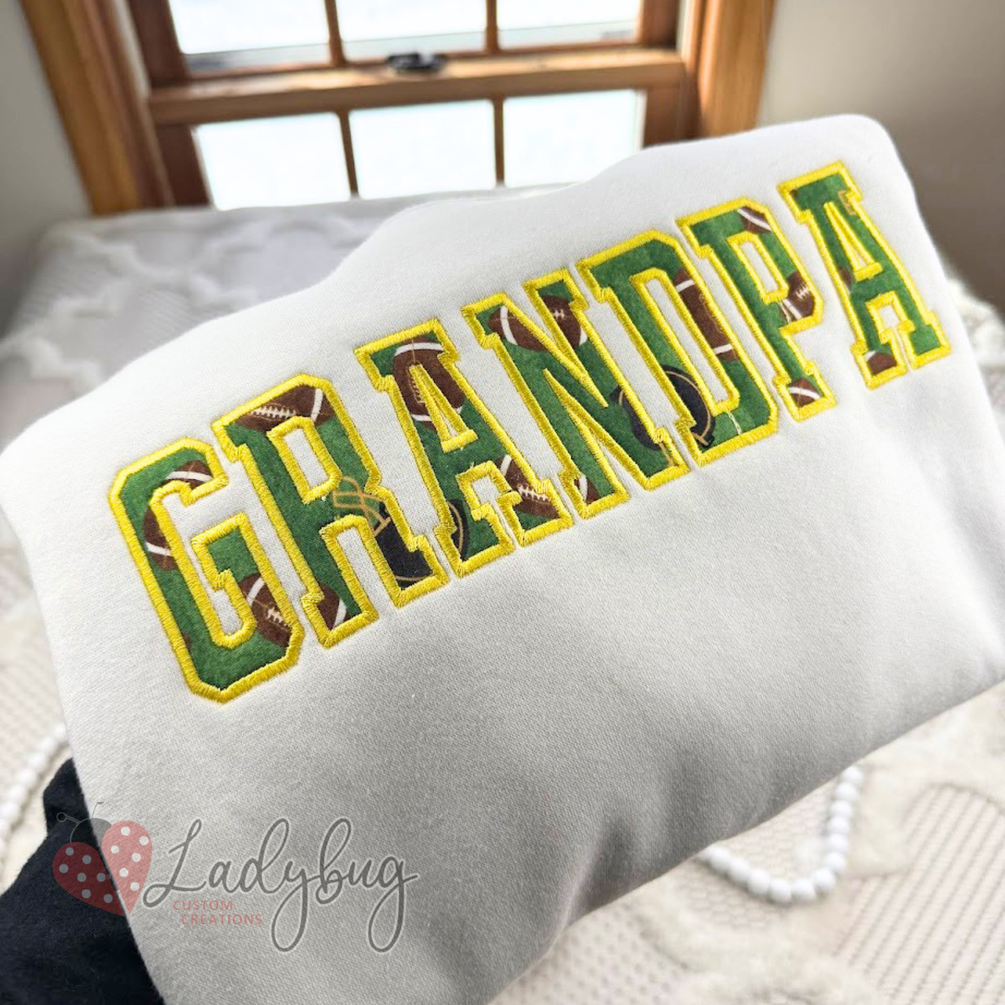 Custom Name Keepsake Sweatshirt – Made From Your Loved Ones Belongings