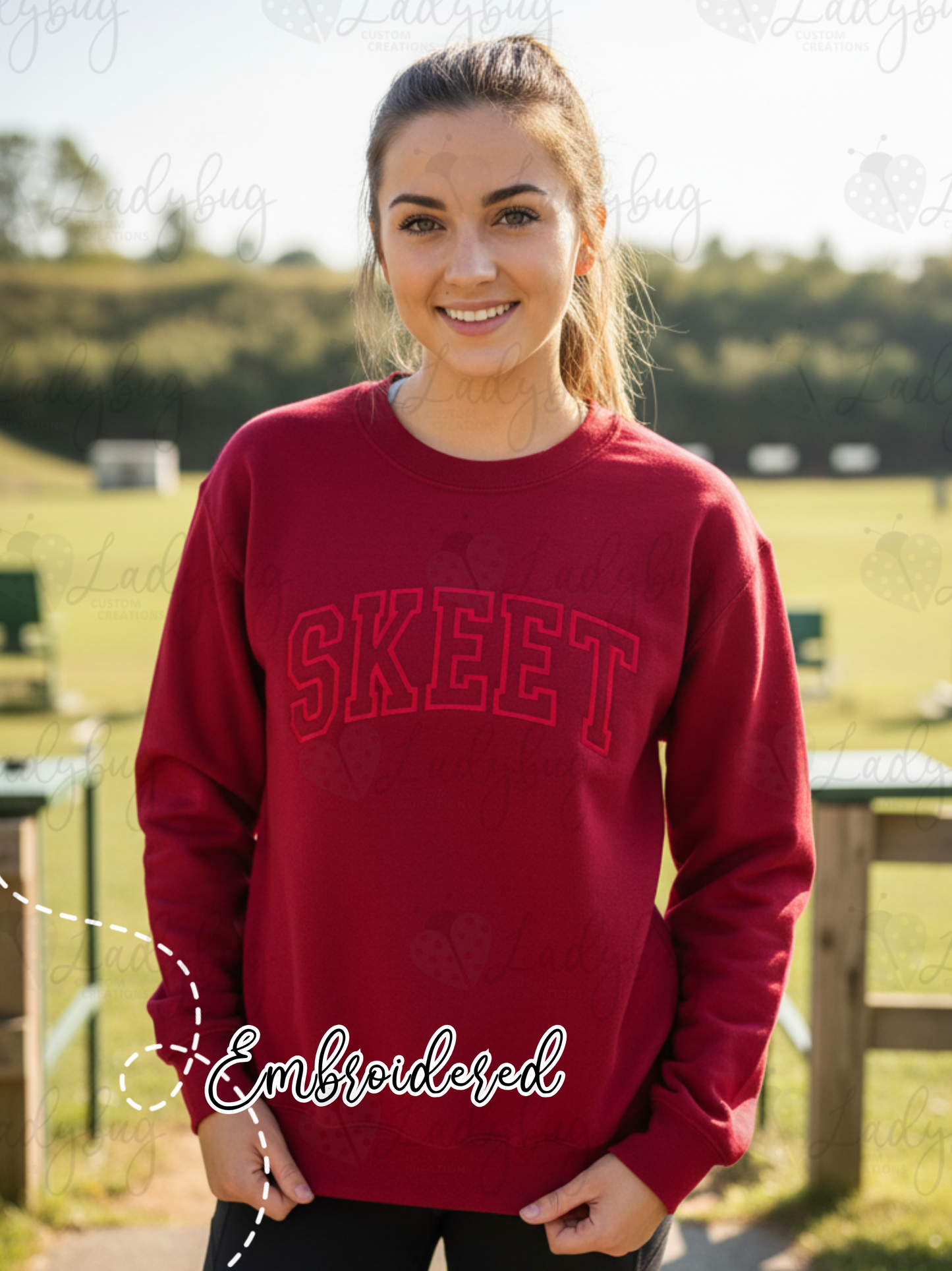 Women’s Skeet Shooting Sweatshirt | Clay Target Sports Crewneck | Custom Colors

Skeet Shooting Crewneck for Women | Clay Target Athlete Apparel | Gift for Shooters

Skeet Shooter Gift for Women | Clay Target Sports Sweatshirt | Custom Pullover

SCTP Skeet Shooter Sweatshirt | Women’s Clay Target Crewneck | Team Apparel

Clay Target Shooting Sweatshirt | SKEET Crewneck for Women | Customizable Gift