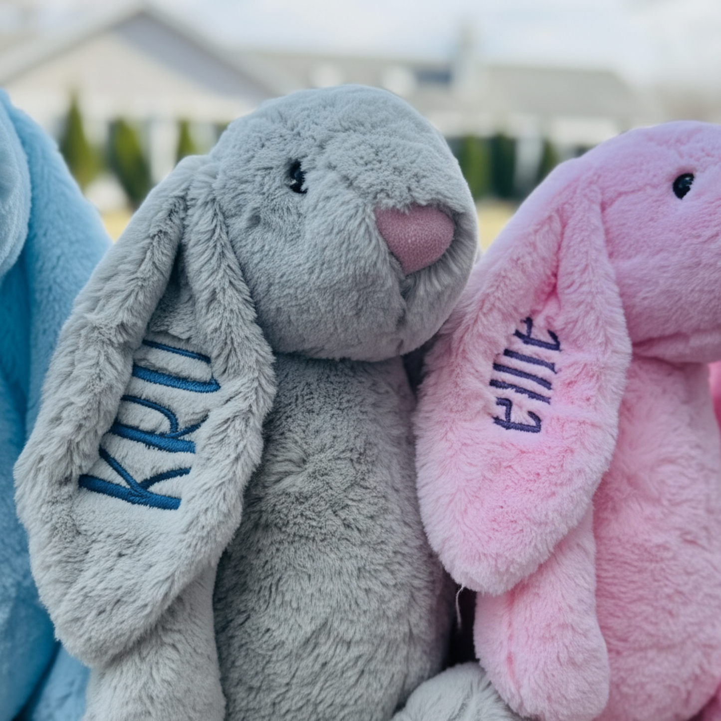 Embroidered Easter Bunny - 16" Plushie