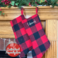 Buffalo Plaid Stocking - Embroidered Name