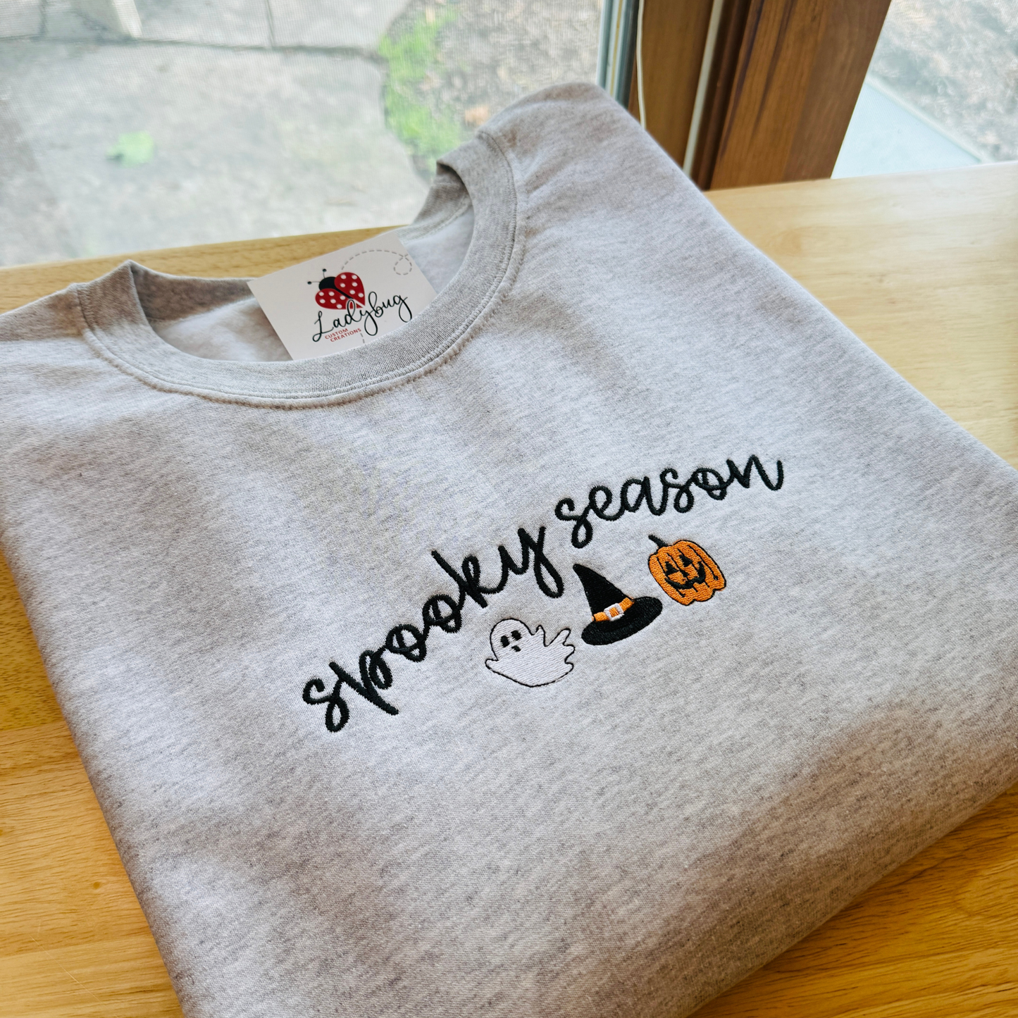 Spooky Season Embroidered Crewneck | Halloween Sweatshirt