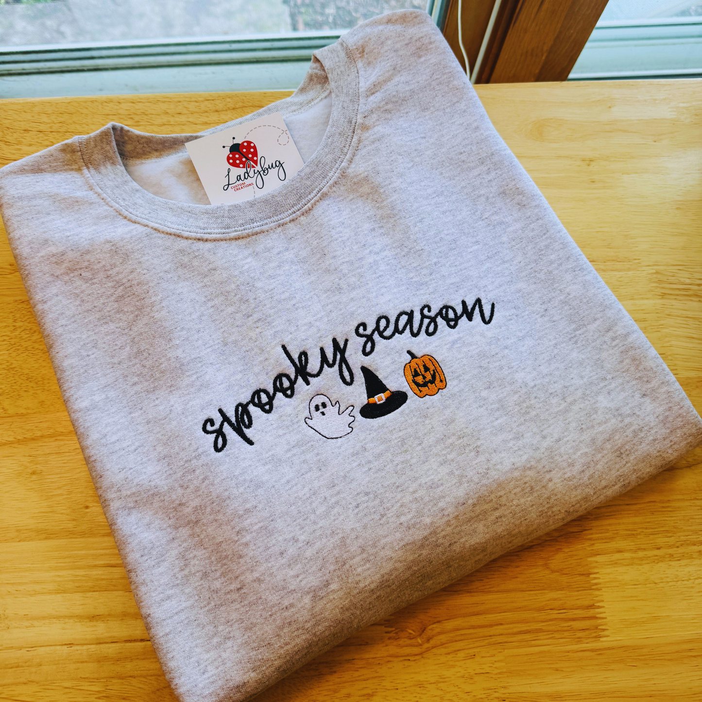Spooky Season Embroidered Crewneck | Halloween Sweatshirt