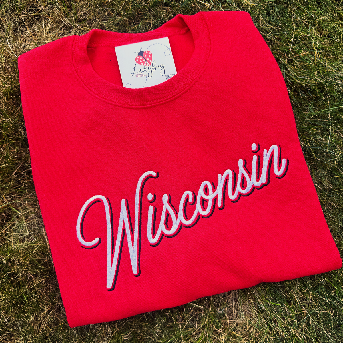 Wisconsin Embroidered Crewneck Sport Crewneck