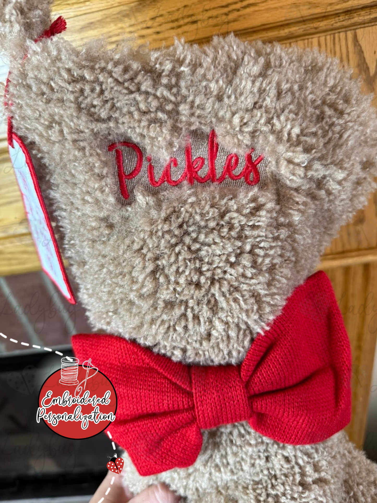 Furry Bone Personalized Christmas Stocking - Embroidered