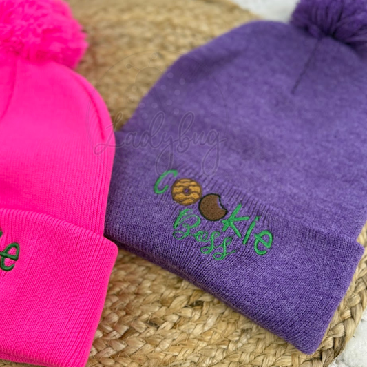 Girl Scout Cookie Dealer or Boss Beanie - Embroidered Hat