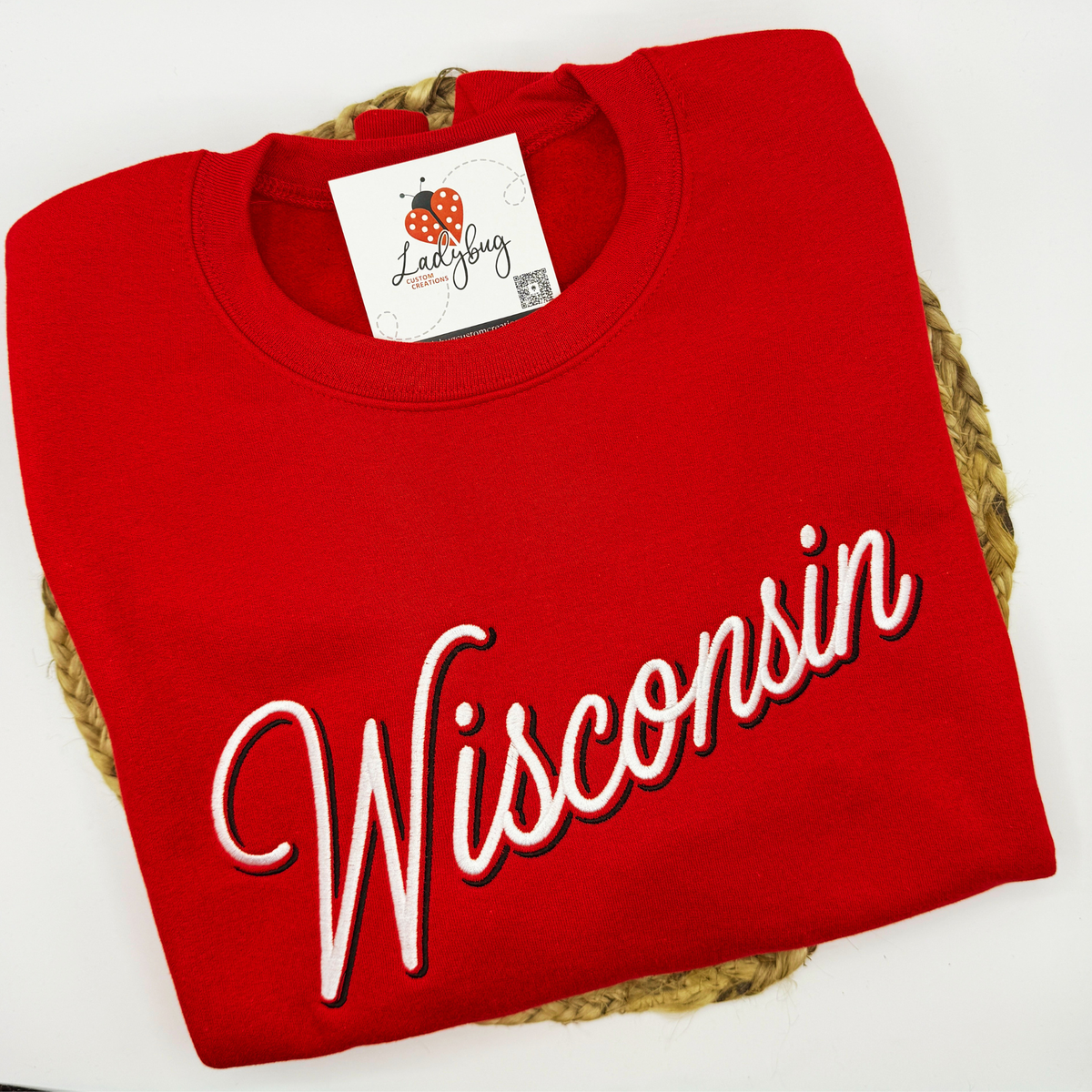 Wisconsin Embroidered Crewneck Sport Crewneck
