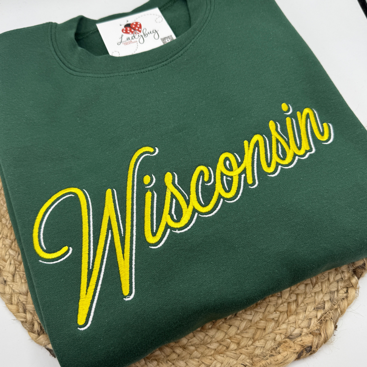 Wisconsin Embroidered Crewneck Sport Crewneck