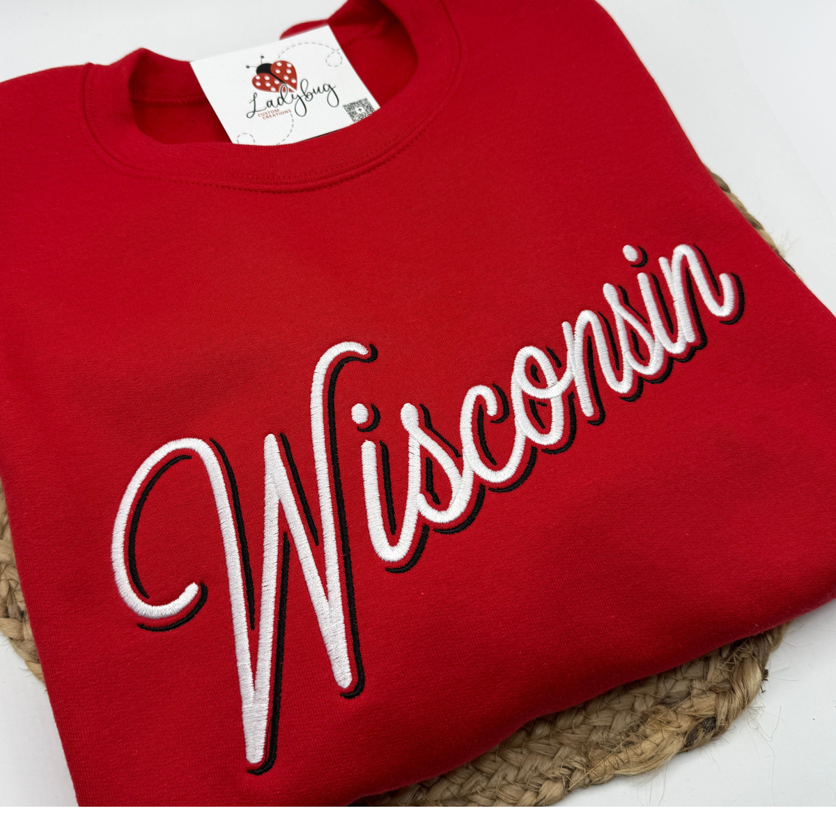 Wisconsin Embroidered Crewneck Sport Crewneck