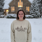 Oh Come Let Us Adore Him Embroidered Sweatshirt – Christian Christmas Crewneck, Religious Holiday Gift