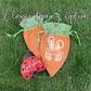 Personalized Carrot Shaped Treat Bag