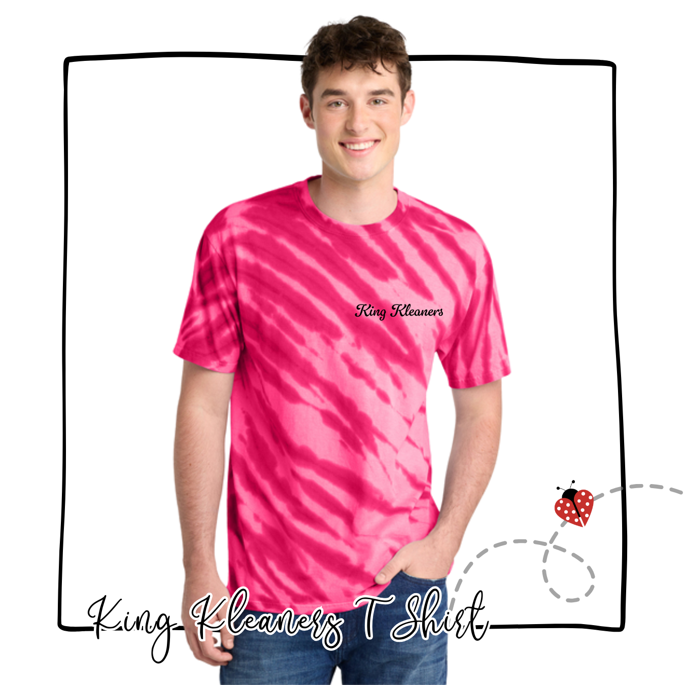 King Kleaners Pink Tie-Dye T-Shirt