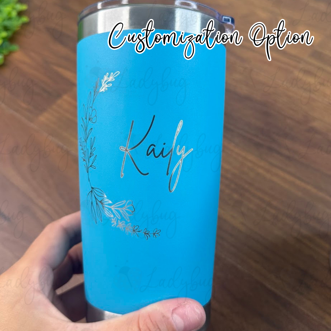 20oz Laser Engraved Tumblers | Custom Logo Upload or Name | Corporate Gifts | Bridal Party Cups