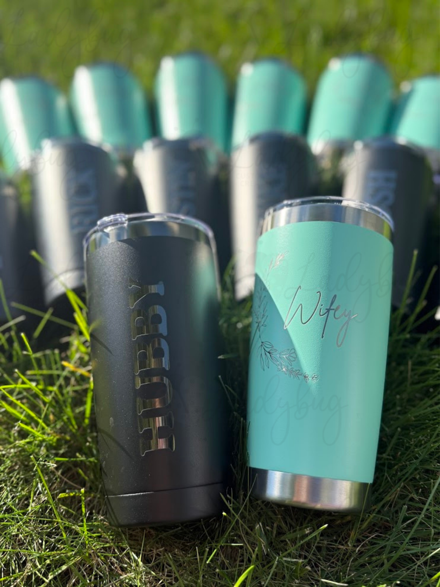 20oz Laser Engraved Tumblers | Custom Logo Upload or Name | Corporate Gifts | Bridal Party Cups