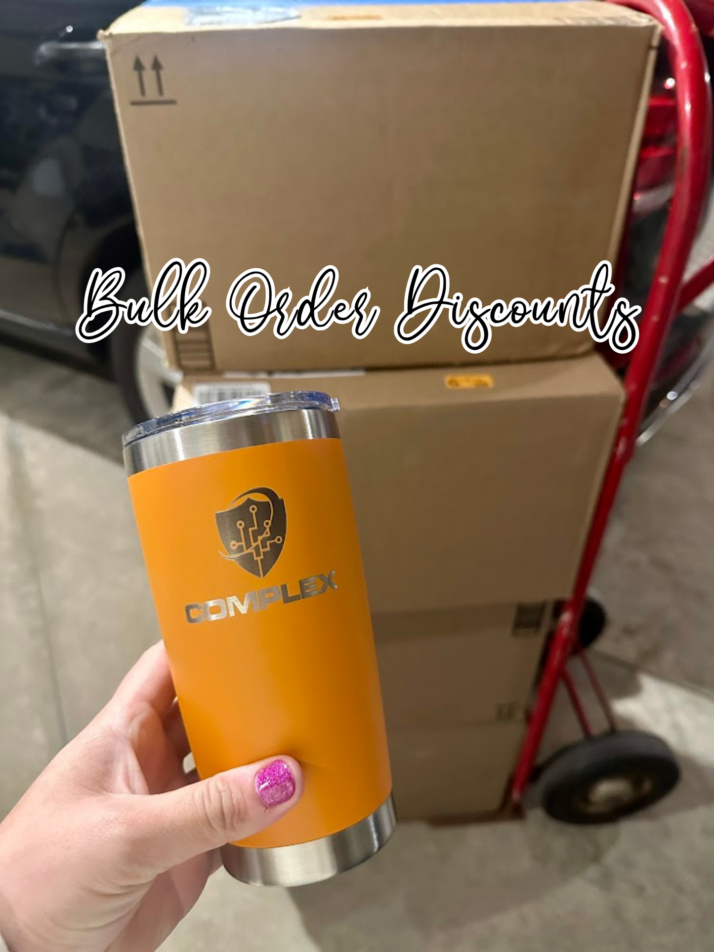 20oz Laser Engraved Tumblers | Custom Logo Upload or Name | Corporate Gifts | Bridal Party Cups