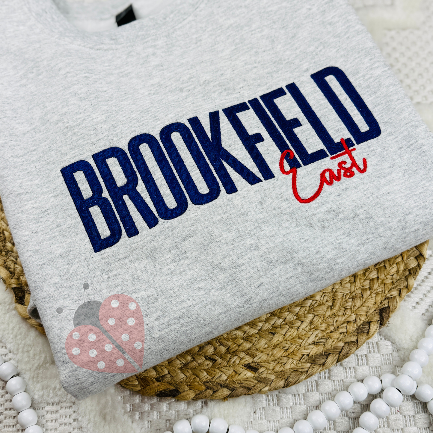 Duo Font Custom Embroidered Name Crewneck - Personalized Text Sweatshirt