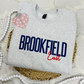 Duo Font Custom Embroidered Name Crewneck - Personalized Text Sweatshirt