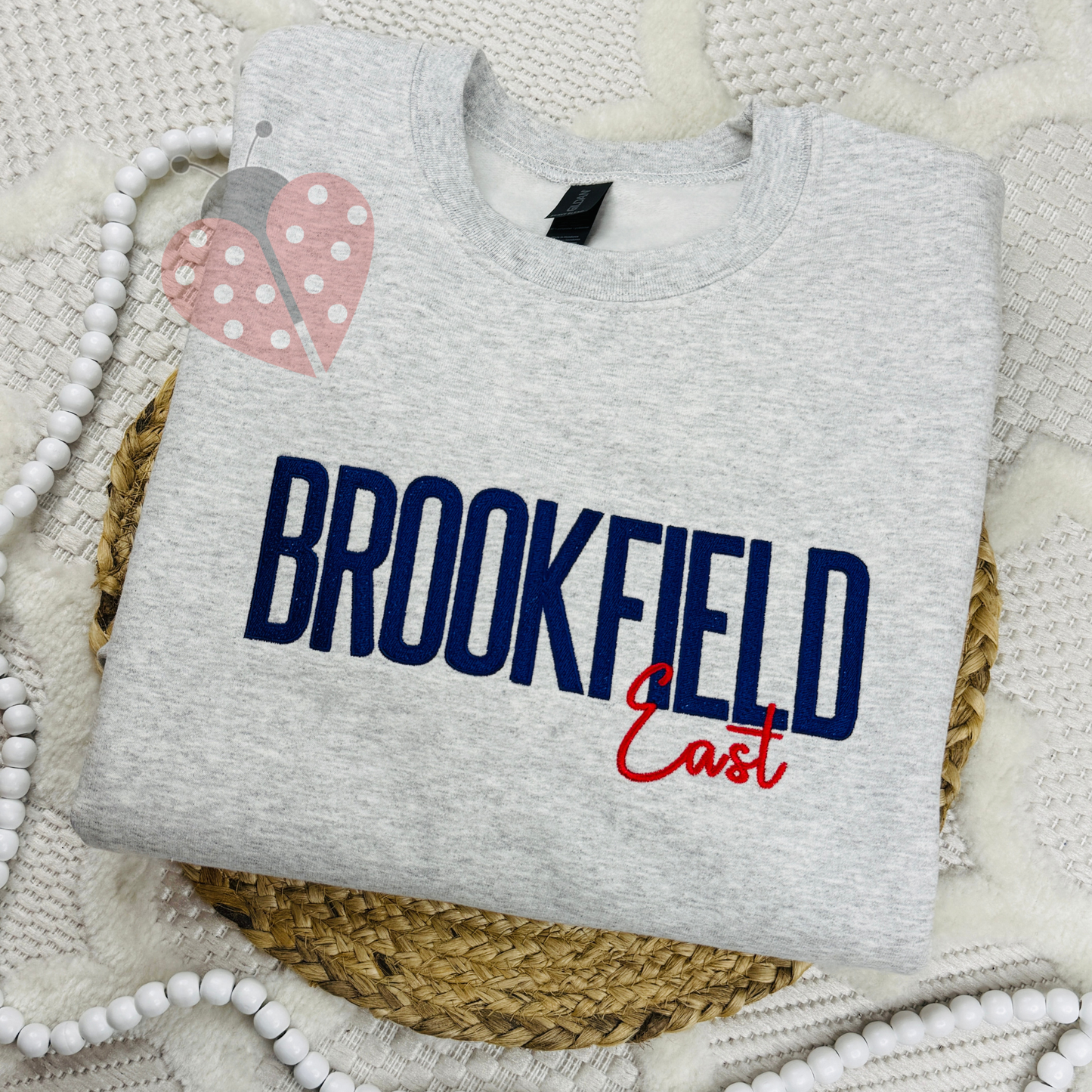 Duo Font Custom Embroidered Name Crewneck - Personalized Text Sweatshirt