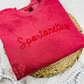 Custom Embroidered Name Crewneck - Personalized Text Sweatshirt