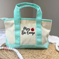 Personalized Teacher Mini Tote Bag - Embroidered
