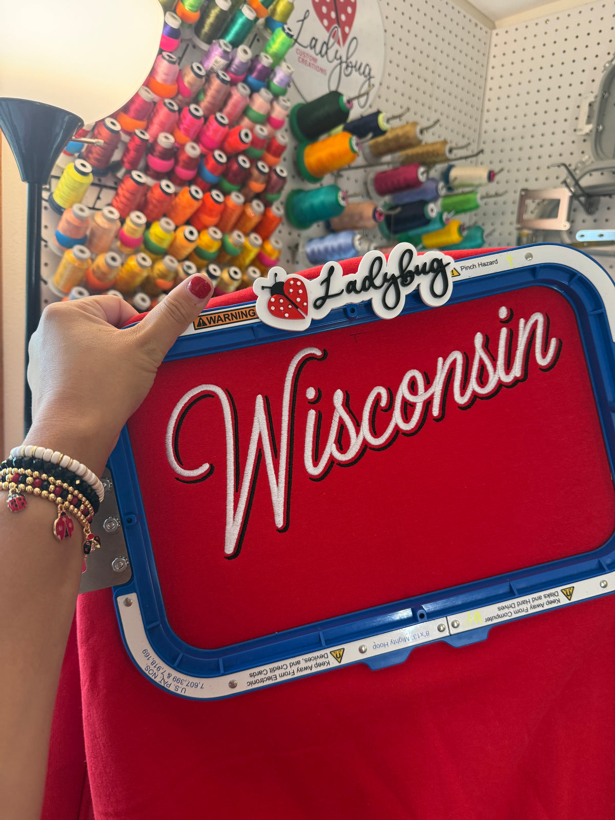 Wisconsin Embroidered Crewneck Sport Crewneck