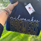 Milwaukee Baseball Diamond Stitched Embroidered Crewneck