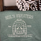 Neil’s Sweaters Embroidered Sweatshirt, Nostalgic Ugly Sweater Crewneck,  Holiday Movie Inspired Gift
