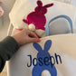 Embroidered Bunny Butt Easter Basket - Easter Tote Bag