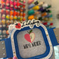 Personalized Teacher Quarter Zip - Apple Heart with Name