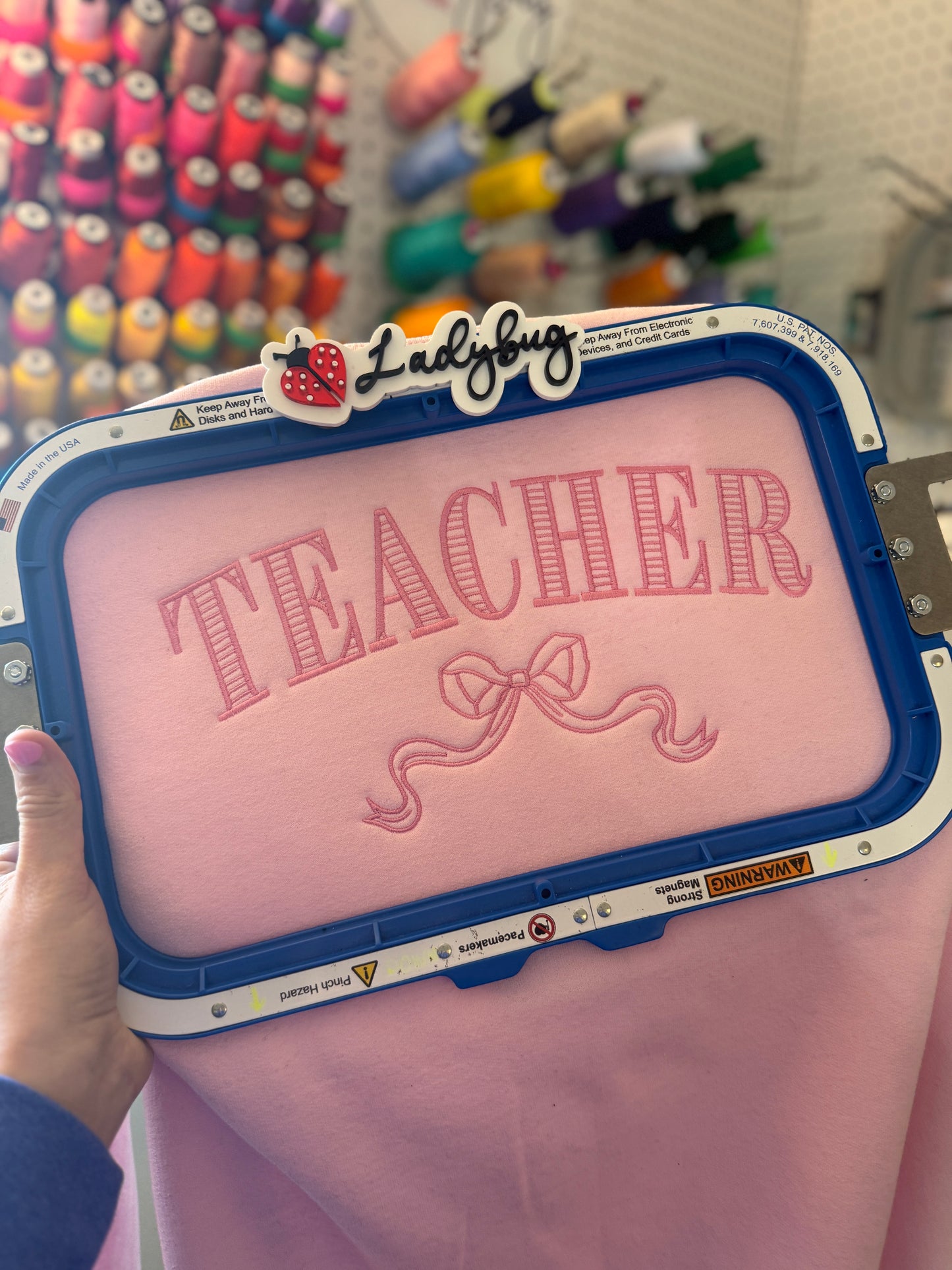 Teacher Crewneck Sweatshirt with Bow