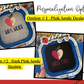 Personalized Teacher Quarter Zip - Apple Heart with Name