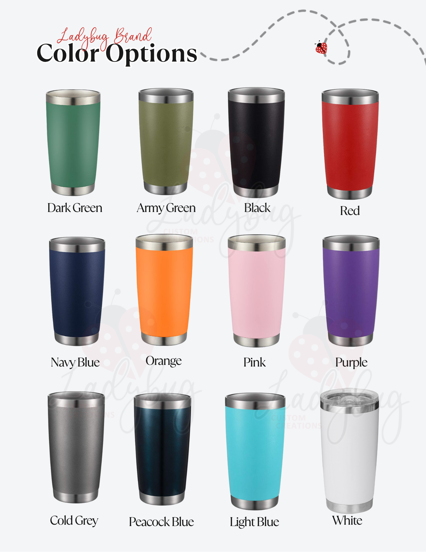 20oz Laser Engraved Tumblers | Custom Logo Upload or Name | Corporate Gifts | Bridal Party Cups