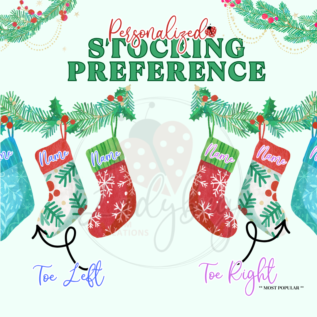 Buffalo Plaid Stocking - Embroidered Name