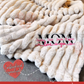 Personalized Plush Throw Blanket for Mom – Embroidered "Love You" Message with Custom Kids' Names & Soft Plush Fleece