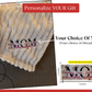 Personalized Plush Throw Blanket for Mom – Embroidered "Love You" Message with Custom Kids' Names & Soft Plush Fleece