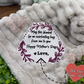 Personalized Mother’s Day Blanket – “Everlasting Hug” Embroidered Message – Custom From Name(s) & Floral Thread Colors – Cozy Gift for Mom
