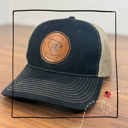 WSSA Two-Tone Mesh Back Cap – Engraved Leather Patch