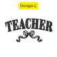 Teacher Gift Tote Set – Personalized Canvas Tote + Coordinating Makeup Bag