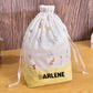 Embroidered He Is Risen Drawstring Easter Bags