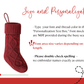 Classic Knit Christmas Stocking Personalized Christmas Stocking - Embroidered