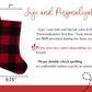 Buffalo Plaid Stocking - Embroidered Name