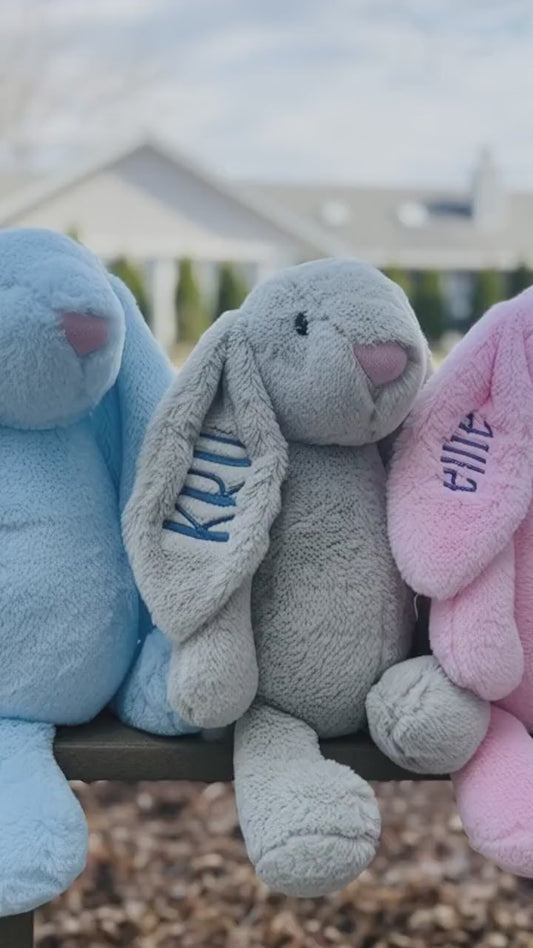 Embroidered Easter Bunny - 16" Plushie