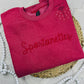 Custom Embroidered Name Crewneck - Personalized Text Sweatshirt